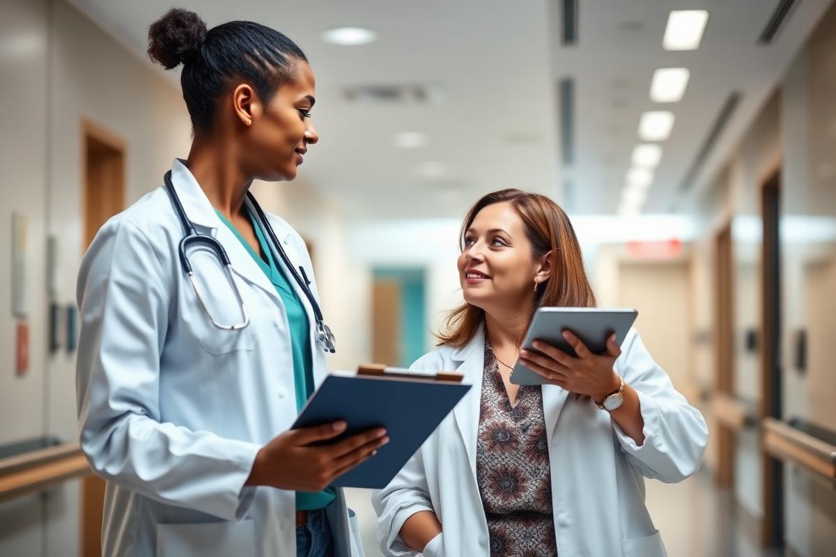 Consulta médica en un hospital